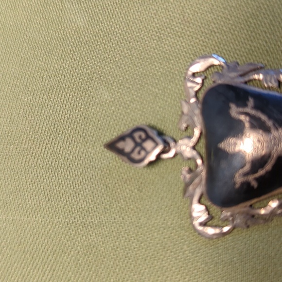 Vintage Siam Sterling Silver Goddess Pendant - Picture 5 of 6